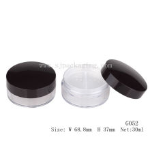 plastic loose powder case with rotation screen